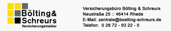 B&ouml;lting & Schreurs - Versicherungsmakler. Was auch passiert, B&ouml;lting & Schreurs sind f&uuml;r Sie da. - B&ouml;lting & Schreurs - Versicherungsmakler. Was auch passiert, B&ouml;lting & Schreurs sind f&uuml;r Sie da.